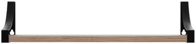 Set van 3 wandplanken van hout en metaal, wandplanken voor opslag, rustiek metaaldraad, voor woonkamer, slaapkamer, kantoor, badkamer of
