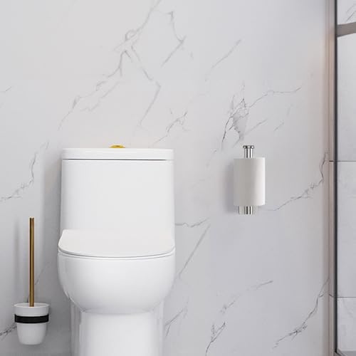 Zelfklevende toiletrolhouder, toiletrolhouder, zonder boren, toiletrolhouder, roestvrij staal, one size, grijs