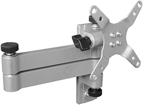 TV-wandbeugel voor camper, camping, caravan, draaibaar, kantelbaar, uitschuifbaar voor 13–32 inch LED-LCD met VESA 75/100, zilver