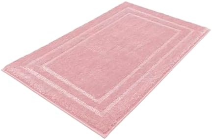 Antislip badmat, te combineren als badmatten-set, toiletmat, badkamermat, wasbare douchemat, badkamerset, roze, 70 x 120 cm
