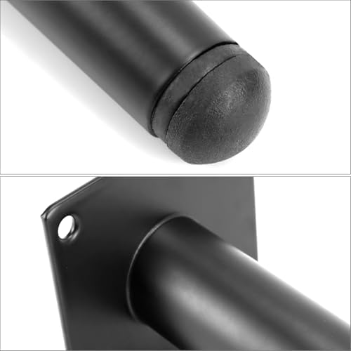 Set van 4 schuine, kegelvormige tafelpoten, 40 cm, stalen meubelpoten met krasbestendige dopjes voor salontafels/nachtkastjes/kasten/stoelen