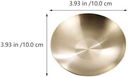 Gouden dipschaaltjes, 10 cm roestvrijstalen dipschaaltjes, kleine roestvrijstalen schaaltjes, gouden serveerschaaltjes voor saus, azijn, kruiden, voorgerechten, keuken