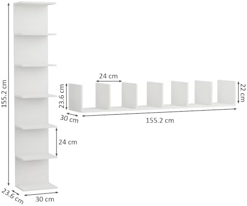 Wandplank Boekenplank, Wandgemonteerde eenheid, Planken, Zwevende planken, Boekenplank, Opbergplanken voor slaapkamer, woonkamer, ba