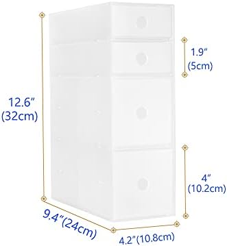 Kleine ladekast, compacte opberg- en ordeningsset voor thuis, badkamer, bureau, werkblad, kantoor enz.
