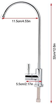 Kraan, 1/4 inch roestvrijstalen keukenkranen, keukenkranen, chroom omgekeerde osmose drinkwaterfilter