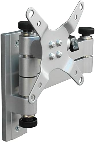TV-wandbeugel voor camper, camping, caravan, draaibaar, kantelbaar, uitschuifbaar voor 13–32 inch LED-LCD met VESA 75/100, zilver