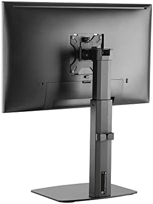 Monitorbeugel voor 1 monitor, gasveer, tot 32 inch, VESA 75/100 mm, beeldschermbeugel, kantelbaar 40°, draaibaar 90°, 360° draaibaar, max. gewicht 7 kg