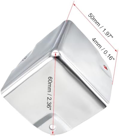 Hoekbescherming Kantbeschermingskap Metalen doos zilverkleurig 50 x 50 x 50 mm 4-pack