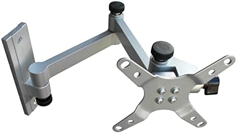TV-wandbeugel voor camper, camping, caravan, draaibaar, kantelbaar, uitschuifbaar voor 13–32 inch LED-LCD met VESA 75/100, zilver