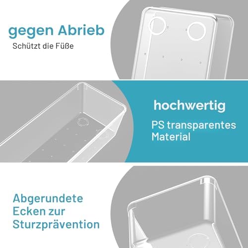 Lade-organizer, 12-delige make-uptafel-organizer in 4 maten, lade-organizer, make-up-organizer, lade-organisationssysteem voor bureau, kantoor, keuken