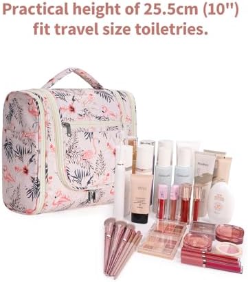 Ging toilettas, toilettas voor dames, kinderen, groot, waszakje, hangende toilettas voor dames, voor op reis, make-uptasje, make-uptasje voor meisjes