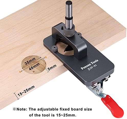 35 mm scharniermal, scharniermal voor kastdeuren, verborgen scharniermal, gatpons, nauwkeurige vergrendelingsmal voor houten deuvels, boorgeleider voor