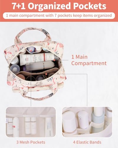 Grote toilettas en make-uptas voor dames, make-uptas voor heren en toilettas in standaardformaat voor kinderen (zwart-luipaardprint)