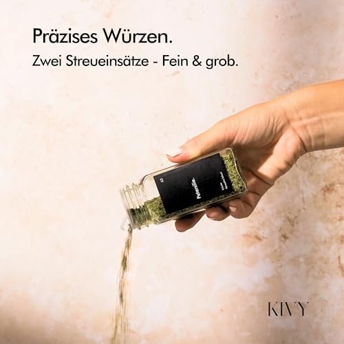 Kruidenrek met glazen potten, incl. 24 kruidenpotjes met etiketten, verstelbaar en geschikt voor alle lades, kruidenpotjes met rek, kruidenorganizer, lade