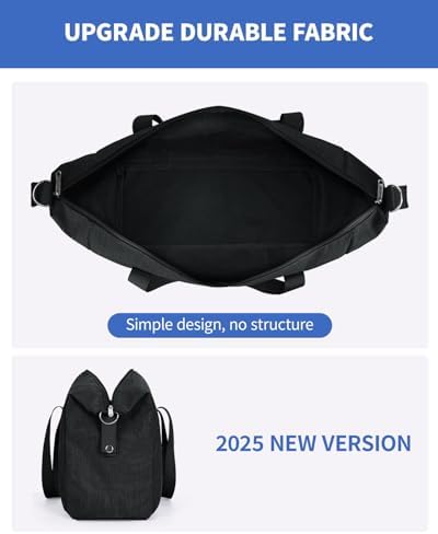 20 l Ryanair-handbagage 40 x 30 x 20 cm voor in het vliegtuig, kleine opvouwbare reistas voor dames & ziekenhuistas, sporttas, weekendtas voor dames en heren (zwart)