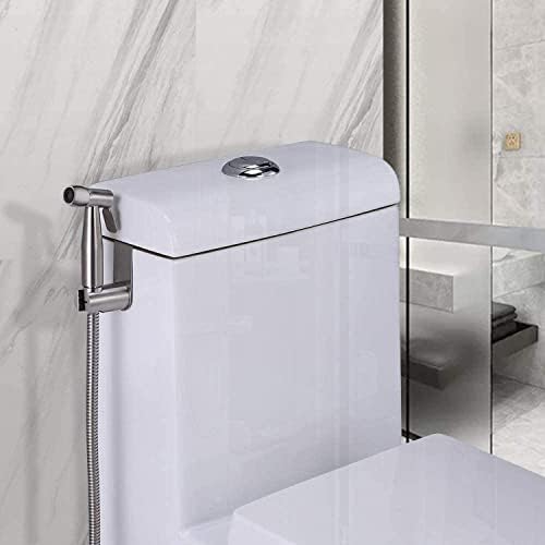 Roestvrijstalen bidet-handdouche, islamitische roestvrijstalen douche en sproeiset voor katoenen luiers met M22 x M24-aansluitingen, doucheschakelaar, omschakelklep, Ho