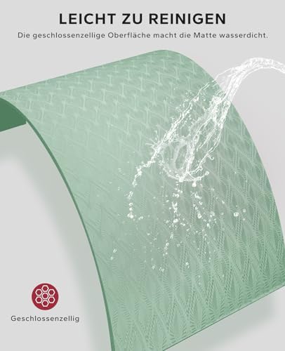 Yogamat XXL – extra grote, brede yogamat, sportmat, fitnessmat, antislip, 198 cm x 137 cm/183 cm x 122 cm/183 cm x 116 cm, extreem slijtvast, gymnastiekmat voor
