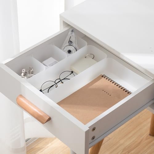 5-delig lade-organisationssysteem in 3 maten, mat kunststof, kaptafel-organizer, bruikbaar voor make-up, keuken, badkamer, kantoor