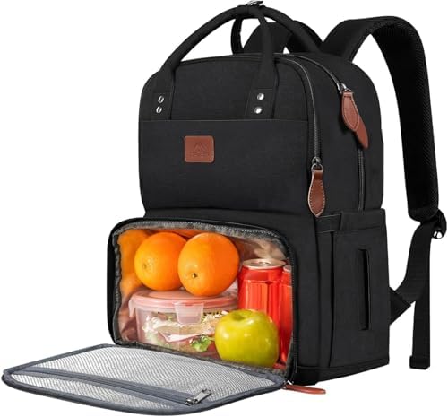 Lunchrugzak, laptoprugzak, zwart, laptoprugzak