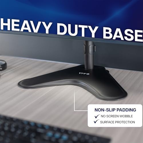 Bureauhouder voor twee monitoren, vrijstaande LCD-houder, geschikt voor 2 ultrawide-schermen tot 34 inch in verticale stapelpositie STAND-V002L