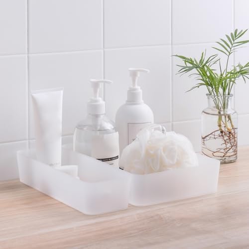 5-delig lade-organisationssysteem in 3 maten, mat kunststof, kaptafel-organizer, bruikbaar voor make-up, keuken, badkamer, kantoor