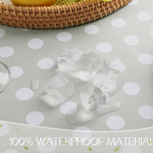 Klein tafelkleed van tafelzeil, tafelkleed voor buiten, rond, 80 cm, tafelkleden voor buiten van grijs PVC, weerbestendig en waterdicht, tuintafel, restaurant, tuin,
