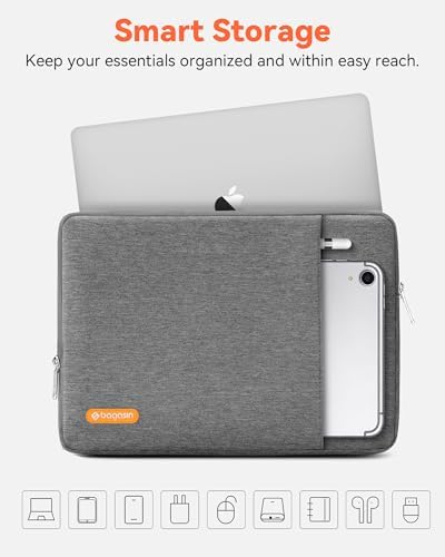 Laptoptas voor 14–15,3 inch, compatibel met de 15-inch MacBook Air M5 (2026), M4/M3/M2 (2025–2023) / Dell XPS 15 Plus, waterafstotende laptoptas