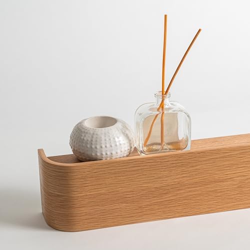 Toke wandkapstok, moderne designkapstok met verborgen wandhaken, kapstokpaneel van massief echt houtfineer, eiken