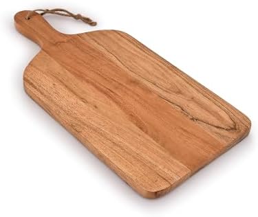Snijplanken van acaciahout met handvat voor in de keuken, kaas- en serveerplank, charcuterieplanken