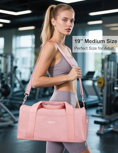 19-inch sporttas reistas voor dames en heren, waterdichte handbagagetassen, sporttas voor reizen en zwemmen met schoenenvak en natvak, handvat