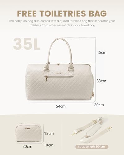 Reistas, sporttas, voor dames, weekendtas, reistas, geboorte, met toilettas, schoenenvak en natvak, waterdichte sporttas, handbagage voor vliegreizen