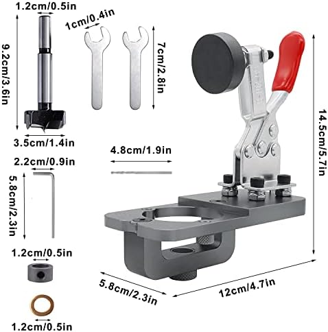 35 mm scharniermal, scharniermal voor kastdeuren, verborgen scharniermal, gatpons, nauwkeurige vergrendelingsmal voor houten deuvels, boorgeleider voor