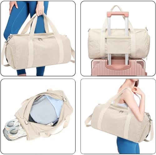 Sporttas Reistas Dames Fitnesstas met groot schoenenvak Natvak Sport Travel Bag Trainingstas Vrouwen voor vrouwen Reizen Fitnessstudio