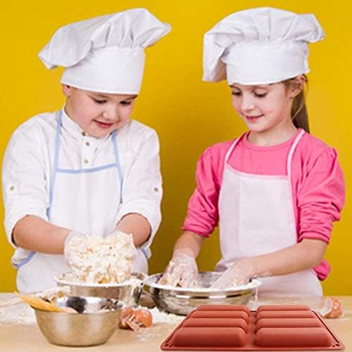 2 stuks rechthoekige siliconenvormen, siliconenvorm, siliconen koekjesvorm, rechthoekige siliconen bakvorm met gat, voor energierepen, muesli, chocolade