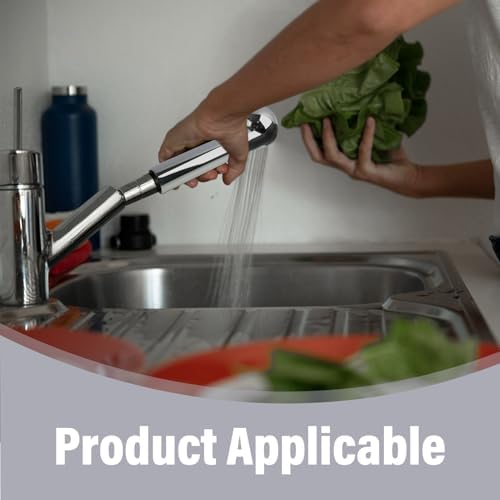 Keukenkraan-douchekop, 2 straalsoorten, verstelbaar, keukengootsteenkraan, verwisselbaar, waterbesparend, multifunctionele handdouche voor kraan,