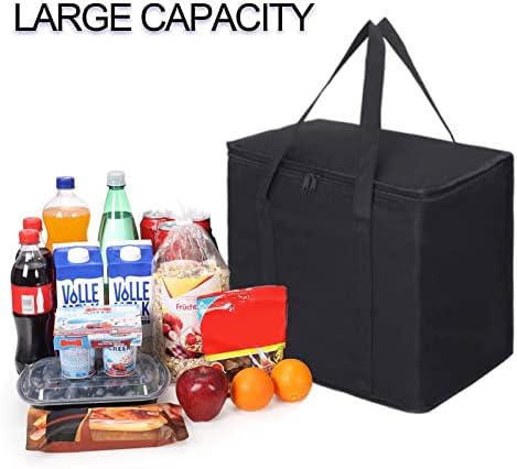 Opvouwbare koeltas, boodschappentas, groot koelvak, geïsoleerd voor kantoor, werk, outdoor, reizen, ideaal als koeltas, boodschappenmand, picknick