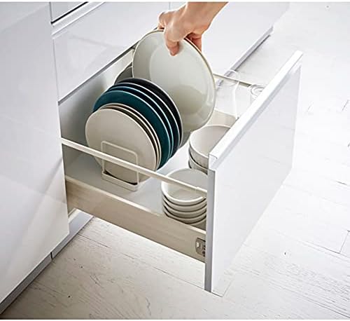 Bordhouder, bordhouder voor keukenkast, afdruiprek voor bakplaat en snijplank (zwart, 2 stuks)