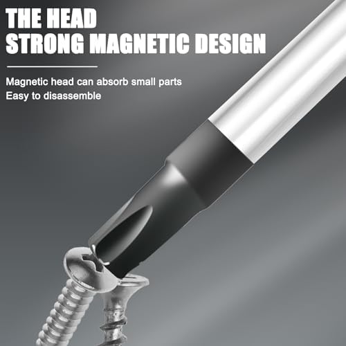 Schroevendraaierset: 5-delige magnetische schroevendraaierset, extra lange Torx-schroevendraaierset, professionele schroevendraaierset T15, T20, T25,