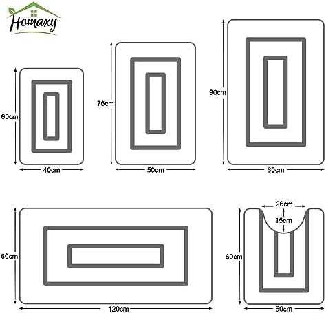 Microvezel badkamermat, antislip, wasbare badmat, zachte, waterabsorberende badmat voor de badkamer – 40 x 60 cm, zwart