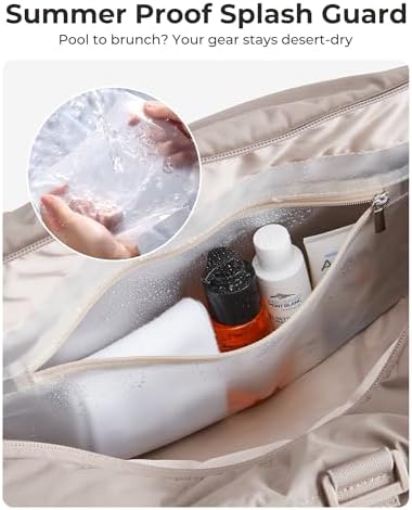 Sporttas voor dames, reistas voor yogamatten met nat- en droogvak, 18 l, gewatteerde sporttas voor weekendjes weg/zwemmen, roze