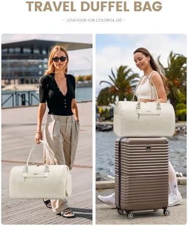Reistas, sporttas, voor dames, weekendtas, reistas, geboorte, met toilettas, schoenenvak en natvak, waterdichte sporttas, handbagage voor vliegreizen