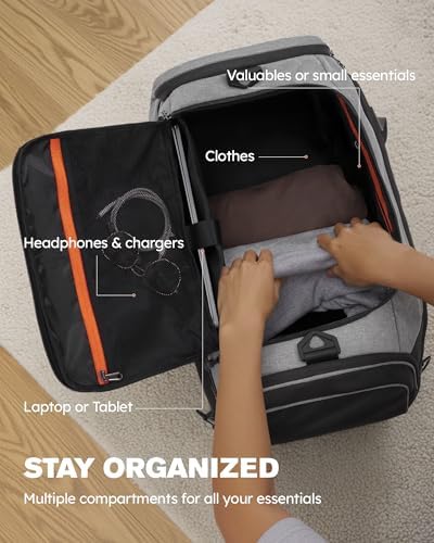 47L sporttas, grote sporttas, rugzak met schoenenvak en natvak, weekreistas, duffelbag, fitness- en trainingstas voor heren en dames, sportschool, R