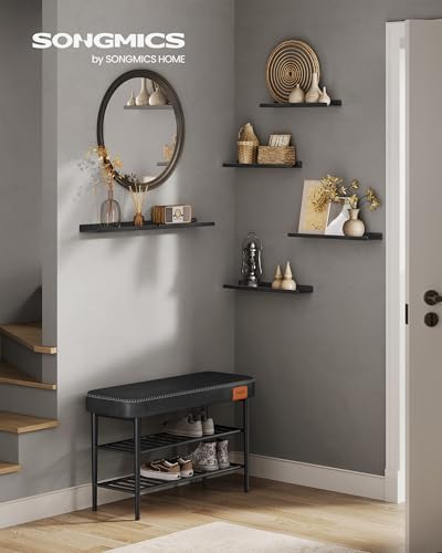 Set van 3 metalen wandplanken, zwevende planken, industrieel design