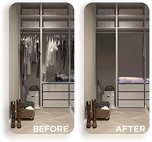 Vacuümzakken – set van 6, groot, 60 x 80 cm | Ruimtebesparende vacuümzakken met veilige dubbele sluiting + ventiel | Voor het opbergen van kleding, beddengoed, handdoeken, dekbedden en kussens