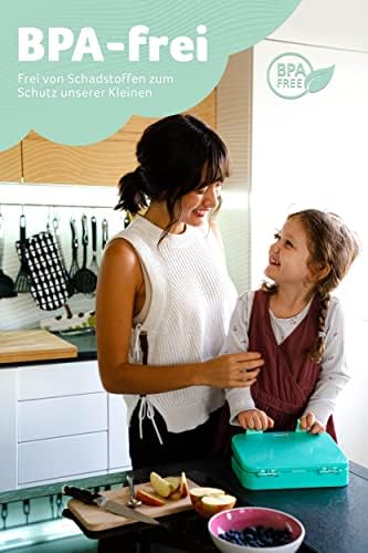 Broodtrommel voor kinderen met 6 vakken – Broodtrommel – Lekvrije bento-box – Broodtrommel voor de kleuterschool en school – Meisjes en jongens – Broodtrommel, Snack B