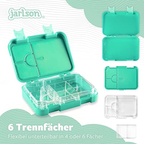 Broodtrommel voor kinderen met 6 vakken – Broodtrommel – Lekvrije bento-box – Broodtrommel voor de kleuterschool en school – Meisjes en jongens – Broodtrommel, Snack B