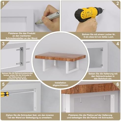 Wastafelbeugels, wastafelstandaards, wandmontage, metalen plankbeugels, consolebeugels voor wastafels, veelzijdige wandbeugels (wit, 30 cm, 2 stuks)