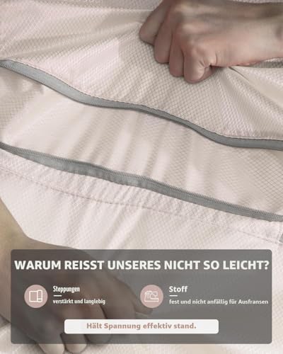 4-delige set compressiepakkubussen – Compressiepakkubussen – Waterdichte kofferorganizer met ritssluiting (XL, L, 2 x M) – Ruimtebesparend voor handbagage
