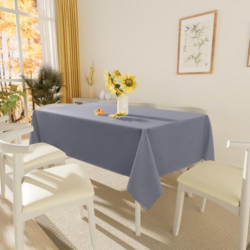 Wasbaar tafelkleed, lotuseffect, rechthoekig, 140 x 240 cm, waterafstotend, wasbaar, van polyester, vuilafstotend, onderhoudsvriendelijk, voor in de keuken