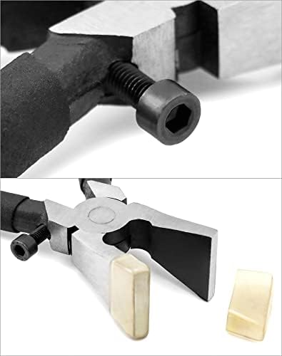 Pakket van 40 zilveren lanyard-blanks met sleutelring en 1 vouwtang, voor 25 mm breed bandmateriaal